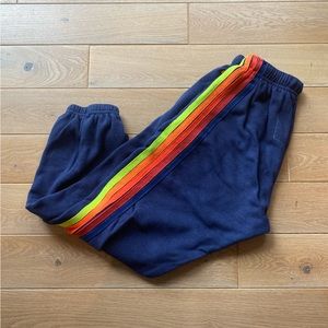Aviator Nation 5-Stripe Navy Sweatpants